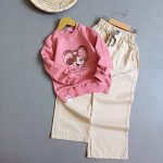 بلوز شلوار کتان میکی قلب