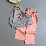 بلوز شلوار کتان میکی قلب