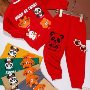 بلوز شلوار اسپرت طرح حیوانات