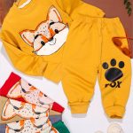 بلوز شلوار طرح بچه روباه