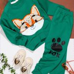 بلوز شلوار طرح بچه روباه