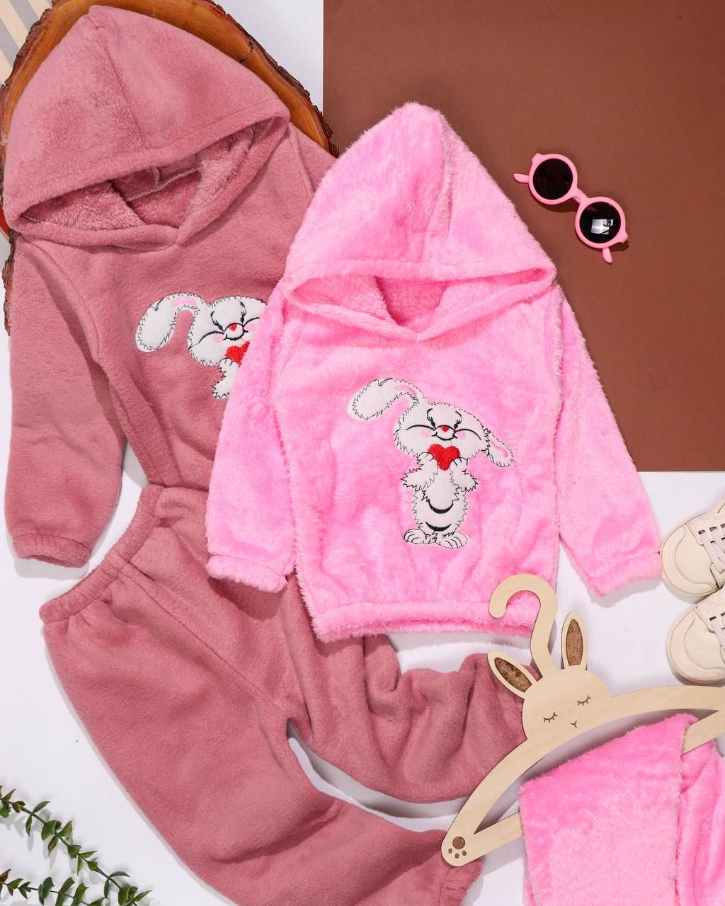 هودی شلوار دو رو پولیشی خرگوش