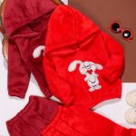 هودی شلوار دو رو پولیشی خرگوش