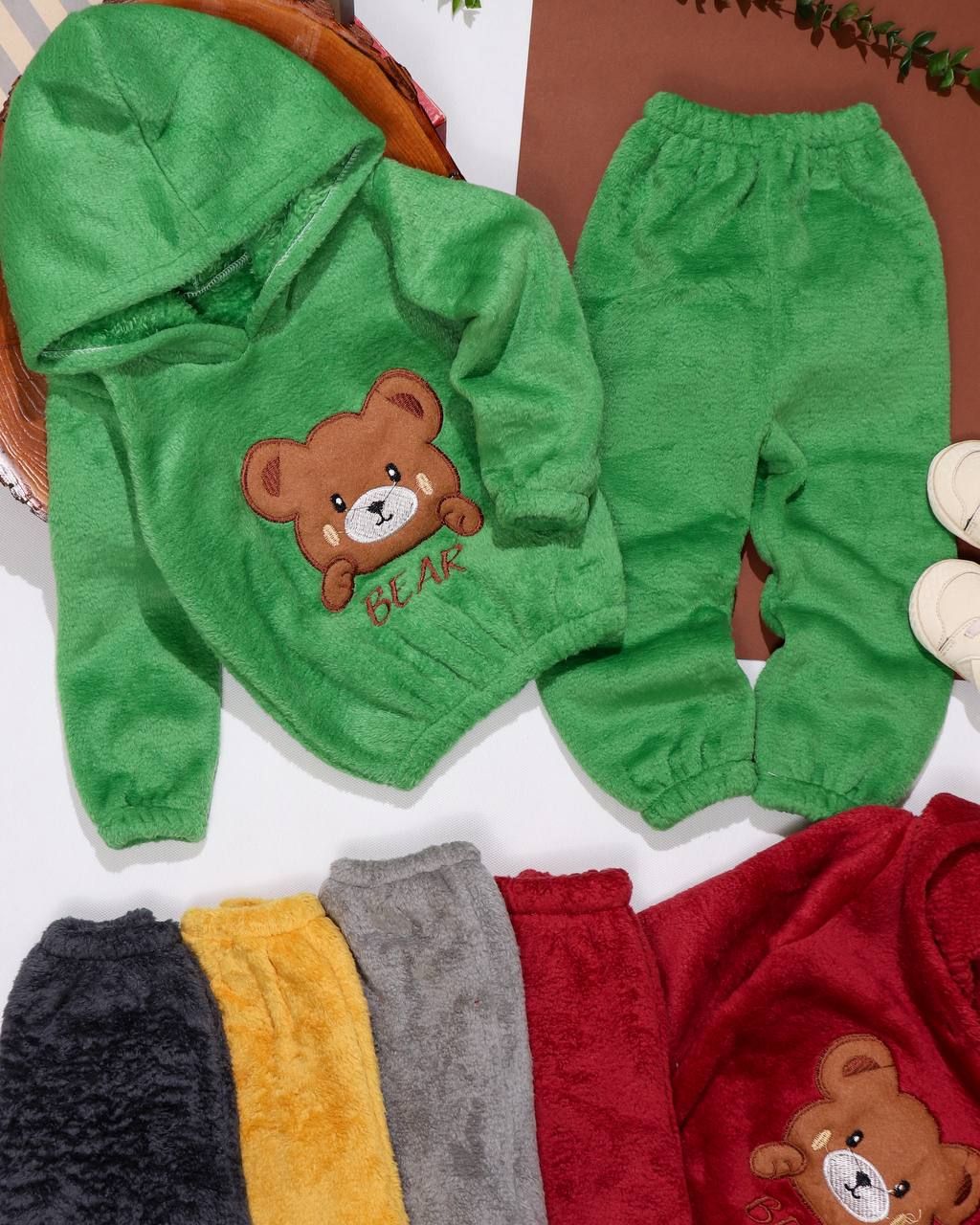 هودی شلوار دو رو پولیشی تدی