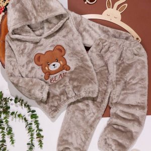 هودی شلوار دو رو پولیشی تدی