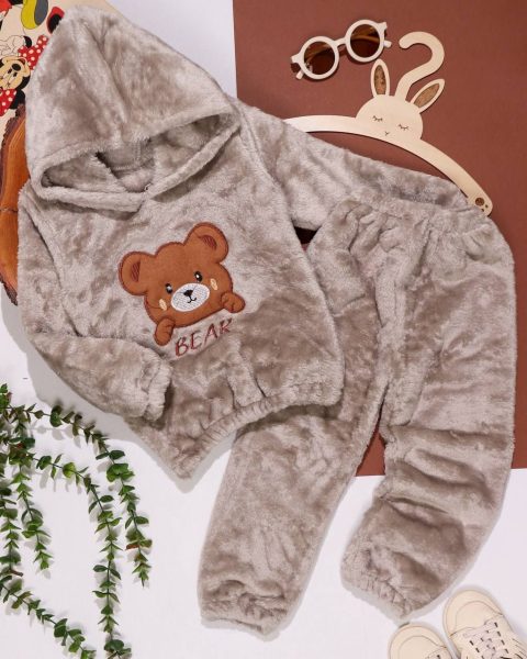 هودی شلوار دو رو پولیشی تدی