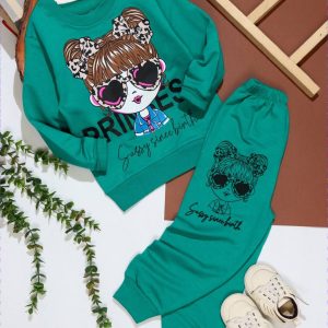 بلوز شلوار دختر عینکی