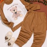 بلوز شلوار رگلان خرسی