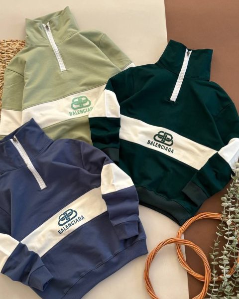 بلوز تک نیم زیپ بالنسیاگا