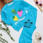 بلوز شلوار دخترانه توت فرنگی