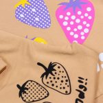 بلوز شلوار دخترانه توت فرنگی