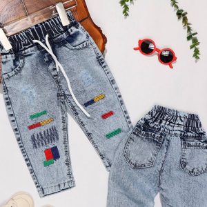 شلوار جین گلدوزی اسپرت