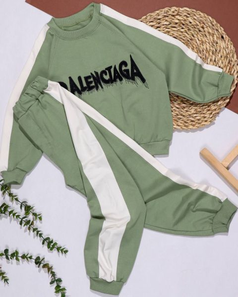 بلوز شلوار اسپرت تیکه دوزی گلدوزی بالنسیا