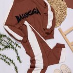 بلوز شلوار اسپرت تیکه دوزی گلدوزی بالنسیا