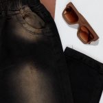 شلوار جین مام اسپرت مشکی