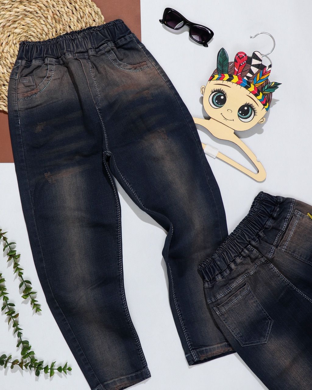 شلوار جین مام اسپرت شست تین