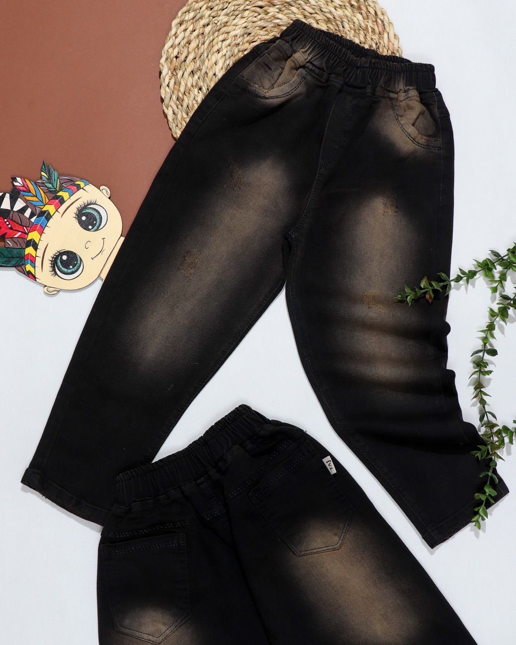 شلوار جین اسپرت شست مشکی