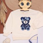 بلوز تک گلدوزی جین خرس