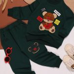 بلوز شلوار گلدوزی خرس ملاه