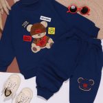 بلوز شلوار گلدوزی خرس ملاه