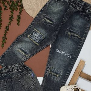 شلوار جین مام تیکه دوزی