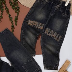 شلوار جین گلدوزی بوتگا