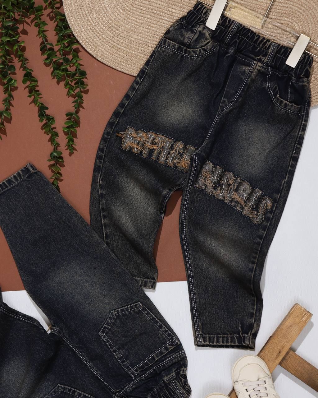 شلوار جین گلدوزی بوتگا