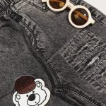 شلوار جین نقلی گلدوزی خرس popo