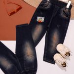 شلوار جین مام شست آبی تیره