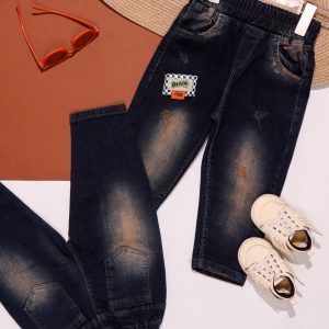 شلوار جین مام شست آبی تیره