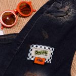 شلوار جین مام شست آبی تیره