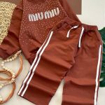 بلوز شلوار بگ دخترانه miu miu