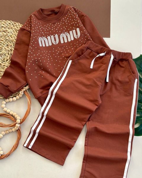 بلوز شلوار بگ دخترانه miu miu