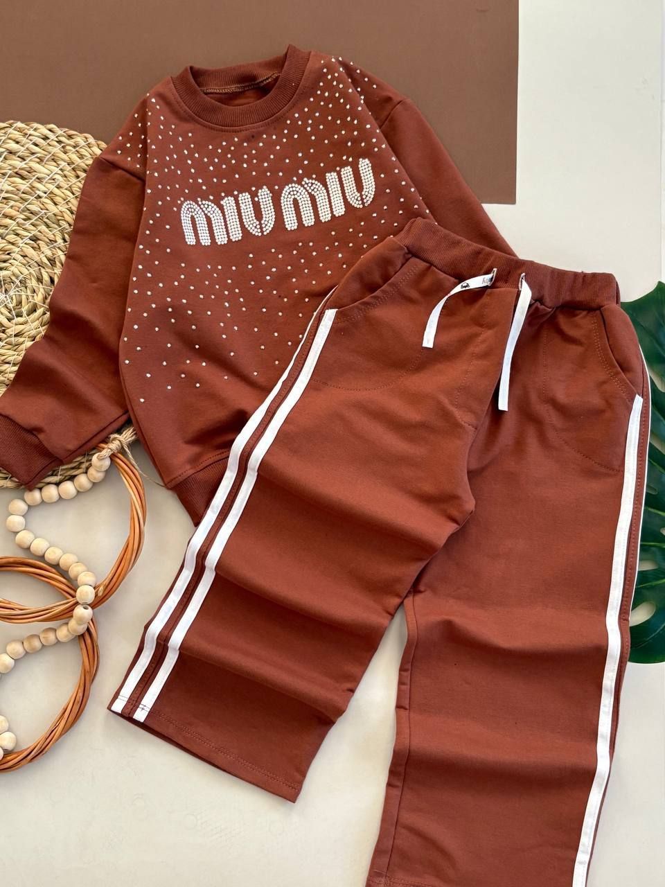 بلوز شلوار بگ دخترانه miu miu