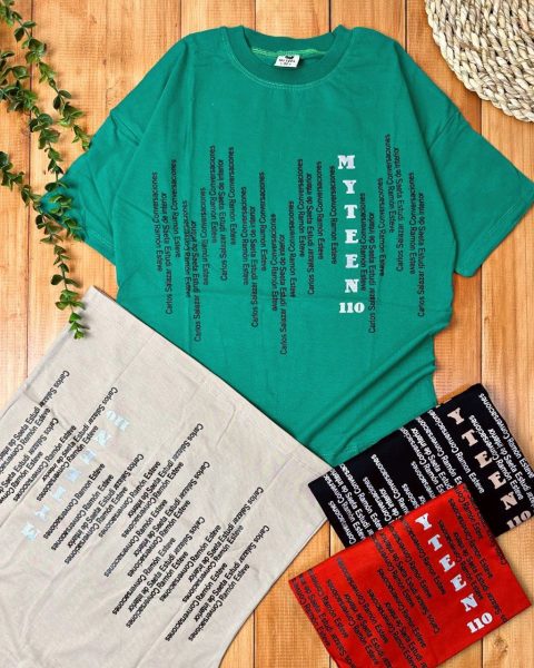 تیشرت لش باکسی پشت چاپ حروف