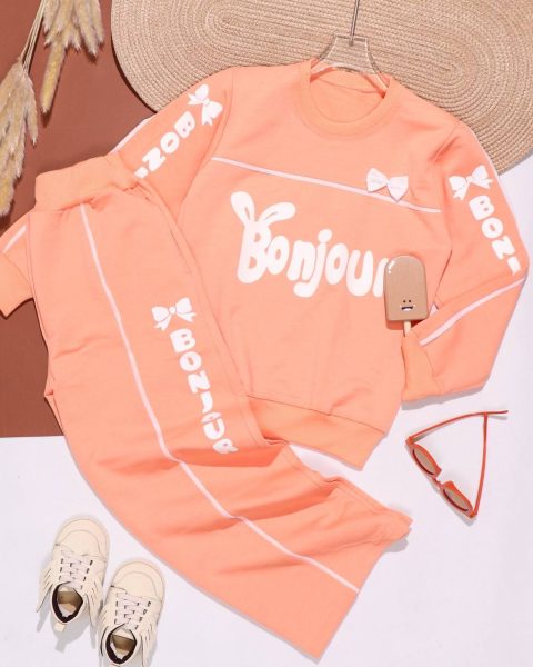 بلوز شلوار بگ دخترانه نوار دوزی