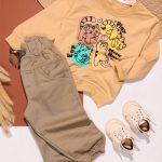 بلوز شلوار کتان اسپرت گربه