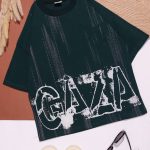 تیشرت لش باکسی پشت چاپ GAZA