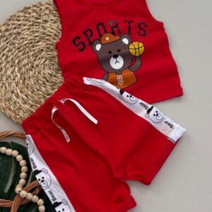 تاپ شلوارک خرسی اسپرت