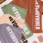 تیشرت تک لش باکسی چاپ روی آستین ترام how