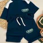 تیشرت شلوارک لش استایل پشت چاپ CHONS