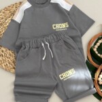 تیشرت شلوارک لش استایل پشت چاپ CHONS