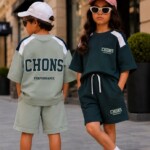 تیشرت شلوارک لش استایل پشت چاپ CHONS