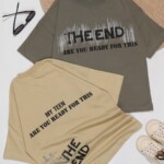 تیشرت لش باکسی پشت چاپ THE END