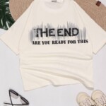 تیشرت لش باکسی پشت چاپ THE END