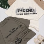 تیشرت لش باکسی پشت چاپ THE END