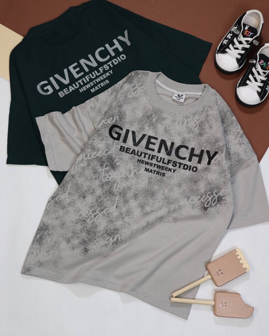 تیشرت لش باکسی پشت چاپ GIVENCHY